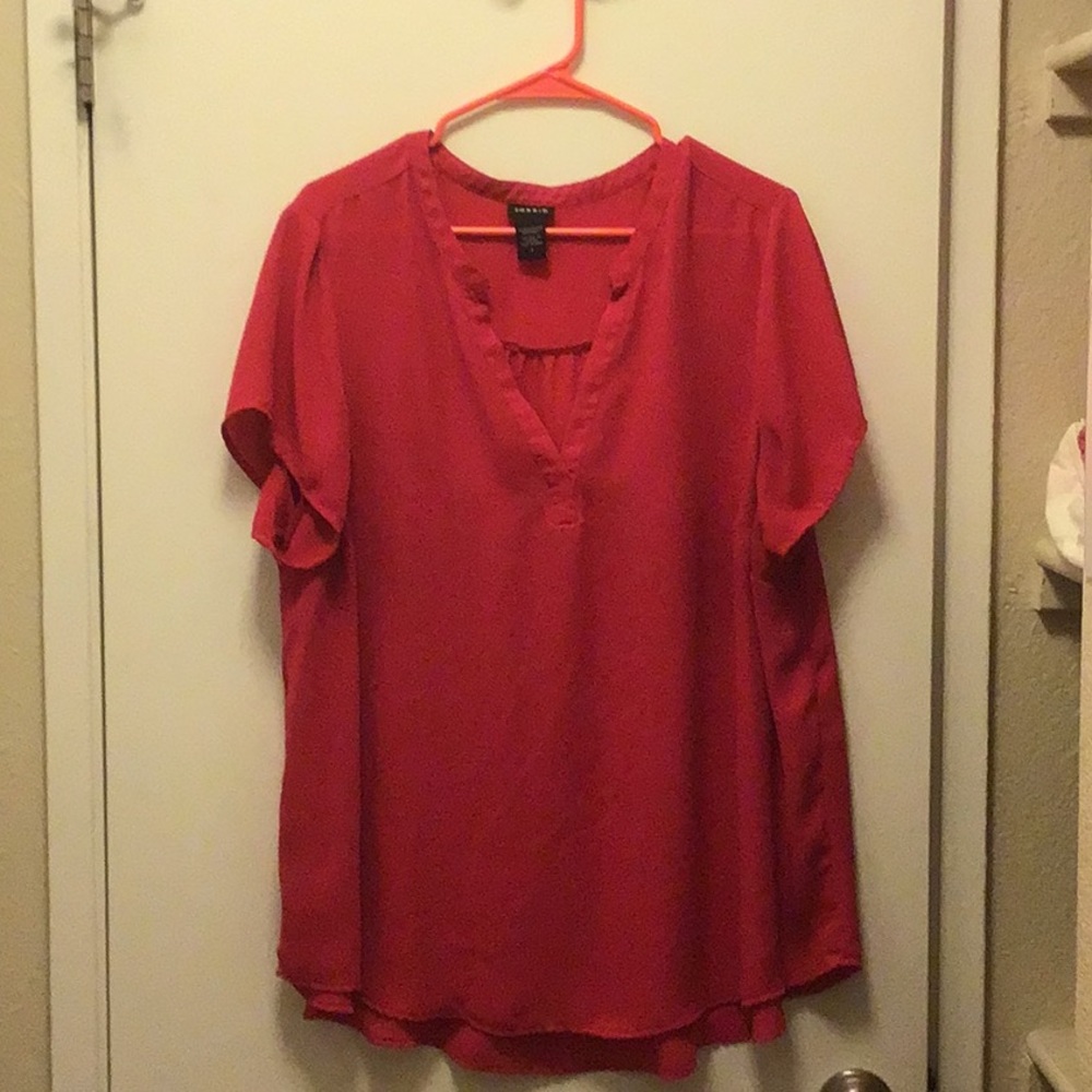Hot Pink flowy blouse